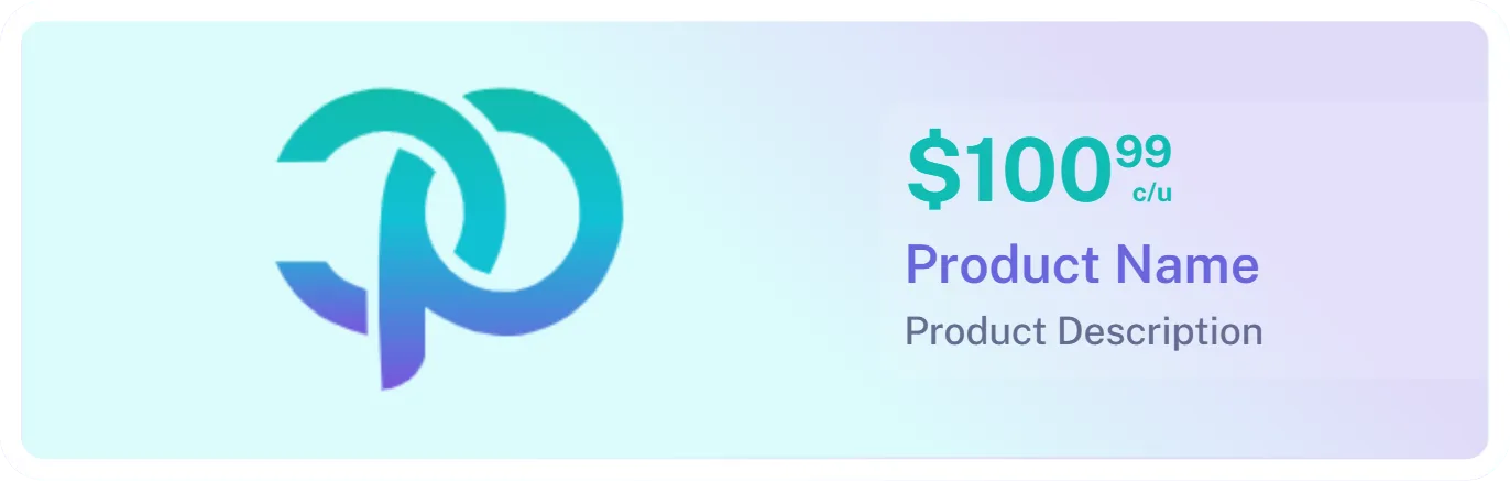 Product card example